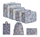 Almurat Travel Organizer 7 In 1 Packing Cube For Luggage, Suitcase With Toiletry Pouch Clothes Space Savers Bags Toiletry Bag La