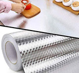 Elton Kitchen Aluminium Countertop Peel And Stick Decorative Contact Paper OilProof Waterproof , Self Adhesive Kitchen Wallpape