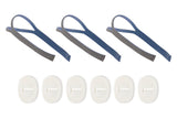 Bay State Importers 3-Pack Replacement CPAP Headgear Straps Compatible with ResMed AirFit P10 | Includes 6 Adjustable Clips | So