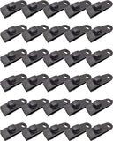 BINCKIN Tarp Clips 30 Pcs - Heavy Duty Lock Grip Tent Clamp for Awning Canopy Outdoor Camping (Black)