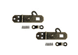 QCAA Decorative Mini Hasp with Hook Latch, 2-1/8 x 3/4, for Small Box, Antique Brass, Made in Taiwan, 2 Pack