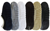 MenS Cotton No Show And Spandex Loafer Socks With Anti Skit Silicon (Assorted Color Pack Of 6)