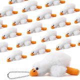 Sumind 20 Pcs Cute Plush Animals Bulk Toys Soft Mini Goose Sea Otter Bear Stuffed Animals Ornament Stuffed Doll DIY Keychain Pen
