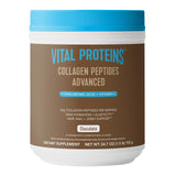 Vital Proteins Collagen Peptides Advanced, Hydrolyzed Peptides with Hyaluronic Acid and Vitamin C - Chocolate Flavor Powder, 24.