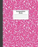 Composition Notebooks, Wide Ruled Paper, 7.5 X 9.25, Pink Marble Covers, 110 Sheets