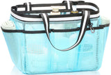Ocim Large Portable Mesh Shower Caddy Bag Tote for Big Size Shampoo Bottles, Collapsible Quick Dry for College Dorm, Camping, Be