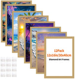 Diamond Art Frame 12x16 Inch - Diamond Frames 30x40 cm Painting Suitable for 10x14inch Picture, Diamond Frame Magnetic Self-Adhe