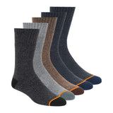 Weatherproof Mens 5Pack Thermal Crew Socks With Comfort Toe, Cushioned Footbed & Arch Support, Assorted, 1013