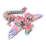 Flavery 3D Printed Winged Dragon - Extra Large 18 inch Flying Articulated Dragon Fidget Toy, Flexible Dragon with Wings, Desk Pe