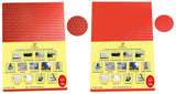Momad A4 Size Pvc Spiral Book Binding Sheet (Pack Of 200 Sheets, 100 Red + 100 Transparent Red)