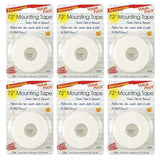 Miller Studio Mil3239-6 Magic Mounts Removable Mounting Tape, 1 X 72-Inch, White, 6 Rolls (Mil3239-6)