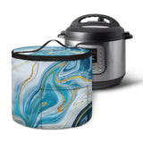 Twousenru Blue Marble Texture Dust Cover Compatible with Instant Pot 6 QuartAppliance Covers Insulated Pressure Cooker Cover w