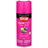 Krylon K05528007 COLORmaxx Spray Paint and Primer for Indoor/Outdoor Use, Gloss Mambo Pink, 12 Ounce (Pack of 1)