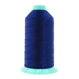 Mandala Crafts Size 346 210D T350 Bonded Nylon Thread - Dark Blue 415 YDs Tex 350 Heavy Duty Sewing Threads for Leather, Jeans,