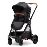 Mompush Ultimate2 Baby Stroller, Premium Convertible Full-Size Stroller for Toddler, Reversible Seat with One Hand Recline Adjus