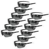 JORESTECH Safety Eyewear, ANSI Z87+ Impact Resistant Polycarbonated Eye Protection Safety Glasses, Black Frame with Mirror Lense