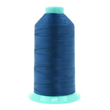 Mandala Crafts Size 346 210D T350 Bonded Nylon Thread - Airforce Blue 415 YDs Tex 350 Heavy Duty Sewing Threads for Leather, Jea