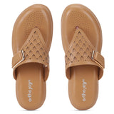 Ortho Joy Doctor Fancy Slipper For Women || Orthopedic Women'S Fancy Slipper/Sandal For Women,Beige,7,B0CQJP74K3