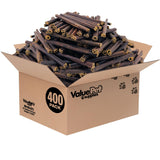 ValueBull Collagen Sticks for Small Dogs, 6 Inch Thin Chews, Natural Dog Treats, 400 Count Wholesale Pack - Supports Joints, Ski