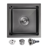 18 Inch Undermount Kitchen Sink, POPLFY 18 18 Inch Undermount 304 Stainless Steel Single Bowl Bar or Prep Sink, 18 Gauge 9 Inch