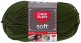RED HEART Dark Leaf Soft Yarn, 1 Pack