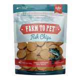 Farm To Pet - Dog Training Treats - 12 oz Fish Chips, Single Ingredient, Lean, All Natural, Healthy Treats for Small, Medium, La
