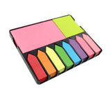 R H lifestyle Pu Leather case 100 Sheet Sticky Notes Pad with Arrow Flag Page Marker with Calendar Cute Sticky Notes Set Memo Pa