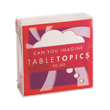 TableTopics Can You Imagine To Go - 40 Conversation Starter Cards for Kids to Share Their Ideas, Question Card Game for Quality