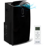 SereneLife 14000 BTU Portable Air Conditioner - 115V Compact Standing Air Conditioner for Room Up to 450 Sq. Ft., 3-in-1 Floor A