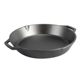 Lodge 13.25 Inch Cast Iron Dual Handle Pan - Large Pre-Seasoned Skillet for Grill, Stovetop, Oven, and Campfire - Made in USA, I