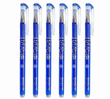 Erasable Gel Pen Blue of 6 Blue Ink | Zodiac Star Galaxy Constellation Printed Cute Aesthetic Pens | 0.5mm Fine Tip Smooth Writi