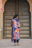 Gosriki Women'S Cotton Blend Straight Printed Kurta With Pant & Dupatta (Khissu Navy Blue-Gs_S_Navy Blue_Small),Navy Blue,,B0CQPGMVLX