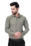 Xjarvis Clifton Men'S Regular Fit Cotton Blend Plain Shirt Full Sleeves Casual & Formal Summer Shirt With Pocket Design & Spread Collar Pack Of 1 (Grayish Olive S),Grayish Olive,,B0F4RJZ1ZX