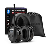 PROHEAR 033 Upgraded Bluetooth 5.4 Hearing Protection Headphones with FM/AM Radio - 25dB NRR Safety Earmuffs, Rechargeable, 48H