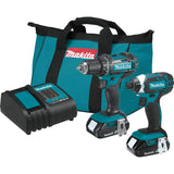 Makita CT225SYX 18V LXT LithiumIon Compact Cordless 2Pc. Combo Kit (1.5Ah)