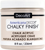 Deco Art Americana Chalky Finish Paint 8oz, Primitive, 8 oz, Gray,Brown