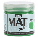 Pebeo Mat Pub, extra fine, 140 ml-Permanent Green Acrylic Paint
