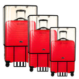 Baytsafe Set Of 3 Suitcase Bag Covers | Waterproof Luggage Trolley Bag Covers | Includes Small 20 Inch/Medium 24 Inch/Large 28 I