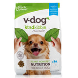 V-dog Vegan Mini Kibble Dry Dog Food (4.5 LB) Small Breed Dogs | Plant-Based Protein with Added Taurine for Sensitive Stomach an