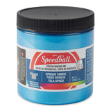 Speedball Opaque Iridescent Fabric Screen Printing Ink, 8Ounce, Blue Topaz