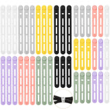 Tellegloww 42 Pcs Silicone Cable Ties Reusable Cord Organizer Adjustable Data Cable Wraps for Earphone Phone Charger Computer Co