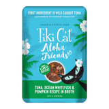 Tiki Cat Aloha Friends, Tuna, Ocean Whitefish & Pumpkin, Grain-Free & High Moisture, Wet Cat Food for All Life Stages 3 oz. Pouc