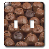 3dRose LLC lsp_6011_2 Chocolate Truffles Double Toggle Switch
