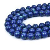 HAAMIIQII 12mm Lapis Lazuli Round Stone Spacer Beads, Loose Gemstone Beads for Jewelry Making, DIY Bracelet, Necklace, Healing C
