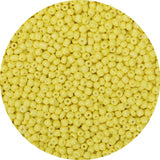 GAGANIU 2000pcs Pastel Yellow Glass Seed Beads, Colorful Tiny 4mm Beads for Jewelry Making, Beading Supplies.