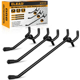 ELEAD 66-Piece 2/4/6 Inch Extra Thick Pegboard Hooks, Heavy Duty Peg Board Organizer Accessories, Peg Board Tool Hangers Fit for
