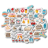 Isee 360Isee 36040 Pcs Best Friends Scrapbook Stickers For Journals (A4 Size), Vinyl