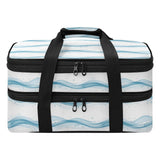 Eraedgza Blue Waves Insulated Casserole Carrier for Hot Cold Dish
