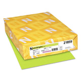 Neenah Paper 21859 Color Paper, 24lb, 8 1/2 x 11, Vulcan Green, 500 Sheets (WAU21859)
