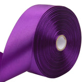 RIUNBB Purple Solid Satin Ribbon 1-1/2 Inch 50 Yards Solid Polyester Fabric Ribbon for Gift Wrapping Wedding Christmas Baby Show